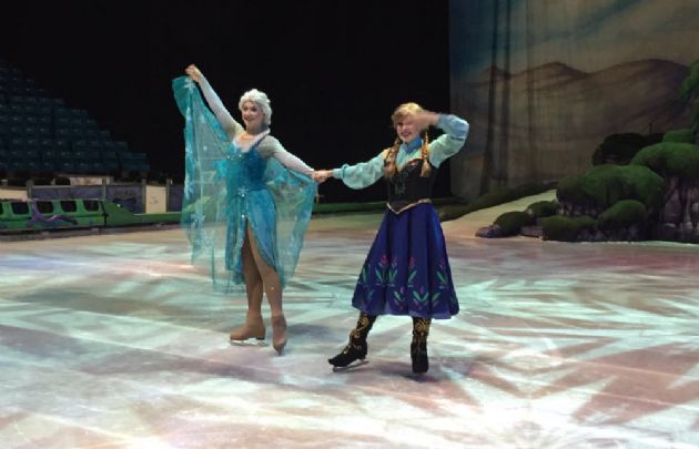 Celeste Benecchi, en Disney On Ice, en San Pablo.
