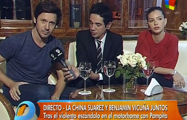 Benjamín Vicuña y Eugenia “La China” Suárez en Intrusos.