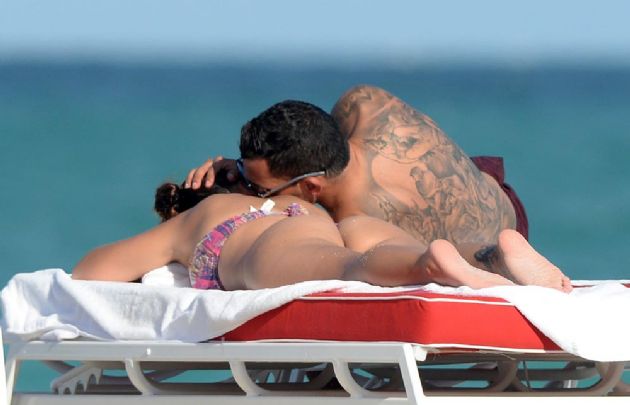 Las vacaciones de Tevez en Miami (Foto: Grosby Group).