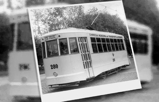 Tranvía 280 EMTR en Pellegrini y Oroño