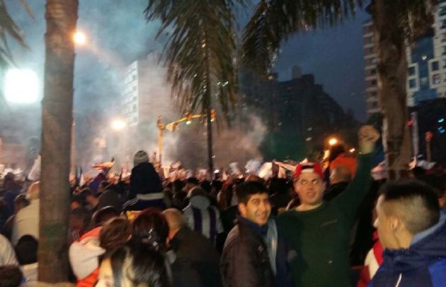 Una multitud celebró el ascenso de Talleres en las calles de Córdoba.