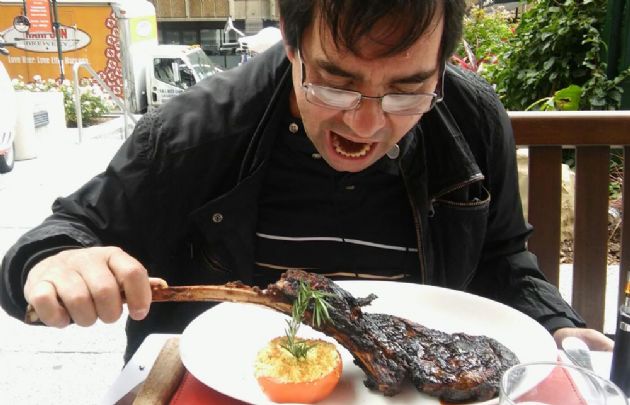 Osvaldo Wehbe y “El Bocha” Houriet en Nueva York.