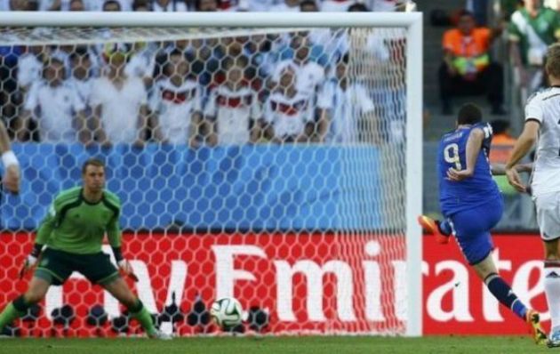 La que marró el ''Pipa'' en al final del Mundial 2014 con Alemania.