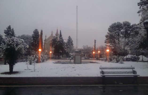 Así amaneció hoy en el Valle de Traslasierra (Foto: @juanmnegretti)
