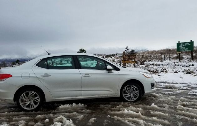Nieve en Calamuchita.