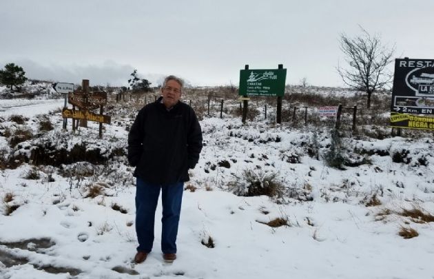 Nieve en Calamuchita.