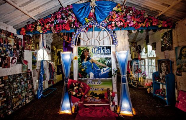 El santuario de Gilda está inundado.