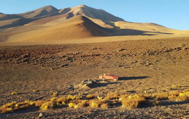 El vehículo fue hallado por una patrulla de Gendarmería. 