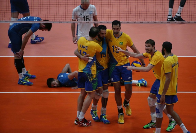 La selección de voley masculino no pudo dar el batacazo.