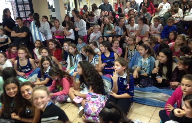 Los festejos en el Club Universitario de Rosario.