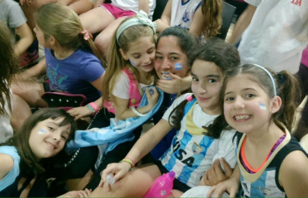 Los festejos en el Club Universitario de Rosario.