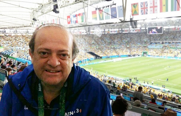 El periodista de Cadena 3 Jorge Parodi estuvo en la final del fútbol olímpico.