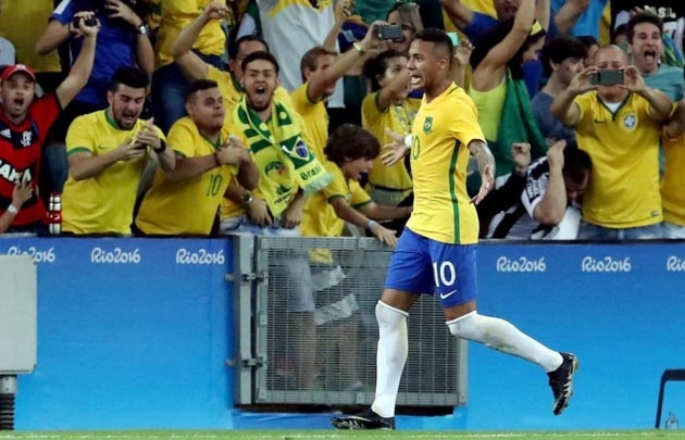 Neymar fue el abanderado del oro brasileño.