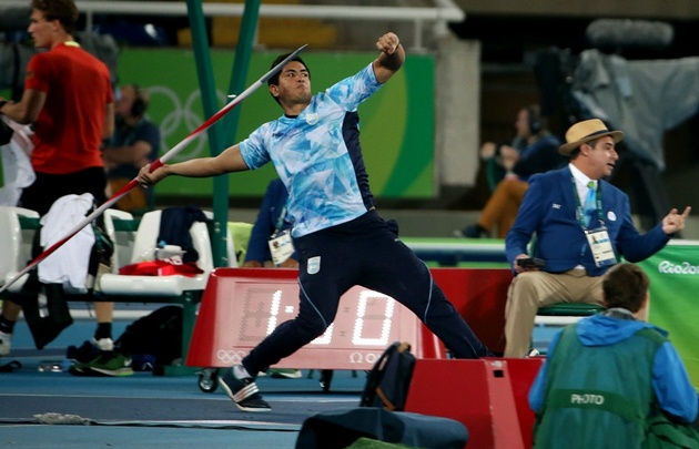 Braian Toledo terminó décimo en lanzamiento de jabalina.