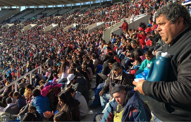 Gran marco de público desde temprano.