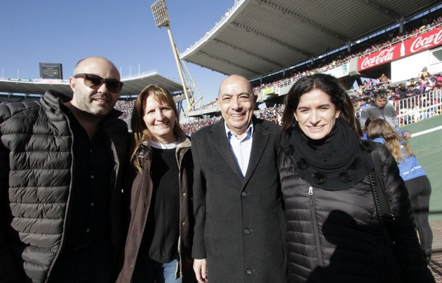 Flavio Lorenzo, Mercedes Porcel de Peralta, Mario y Andrea Orgnero.
