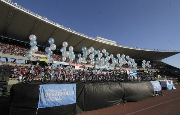 Los premios, antes de los sorteos.