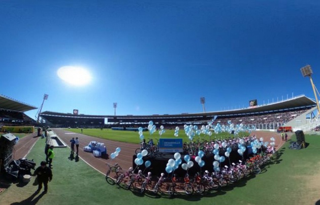 La foto del Kempes en 360.