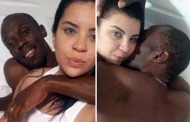 Usain Bolt, muy cariñoso con la joven brasileña.