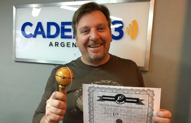 Guille Hemmerling, flamante campeón.