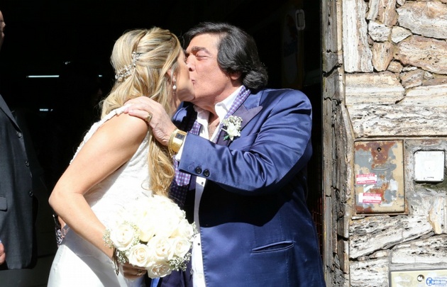 Cacho Castaña dio el sí por tercera vez.