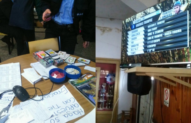 La Policía secuestró distintos elementos del lugar.