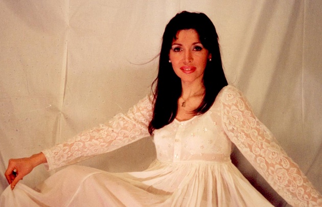 Gilda en los '80 con su vestido de casamiento. 