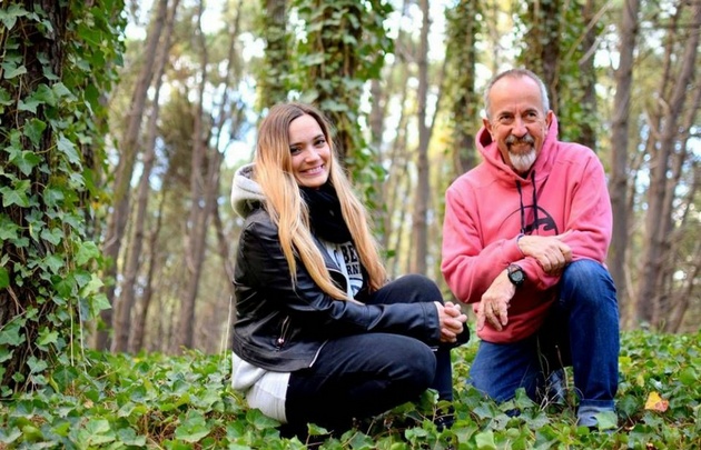 El juez Mario Juliano y su hija (Foto: Jimena Terán/Cosecha Roja)