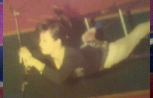 Estela Dorca en el circo Blomberg en los años 60'.