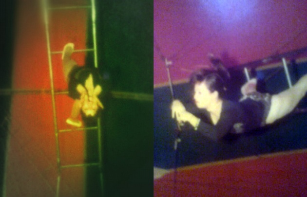 Estela Dorca en el circo Blomberg en los años 60'.