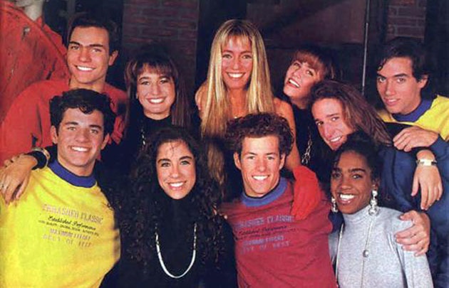 Romina junto al elenco de "Jugate Conmigo".