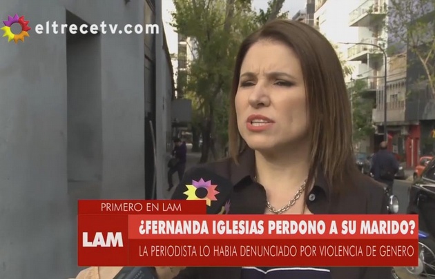 Fernanda Iglesias volvió con su pareja tras denunciarlo por violencia de género. 
