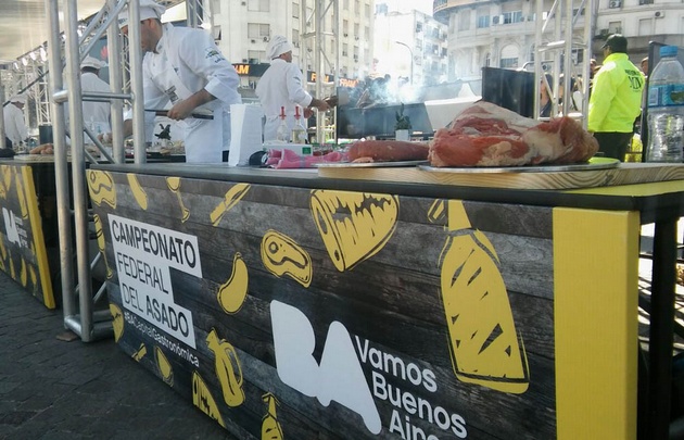 El Campeonato Federal del Asado se desarrolló en el Obelisco.