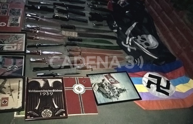 El armamento y el material nazi secuestrado.