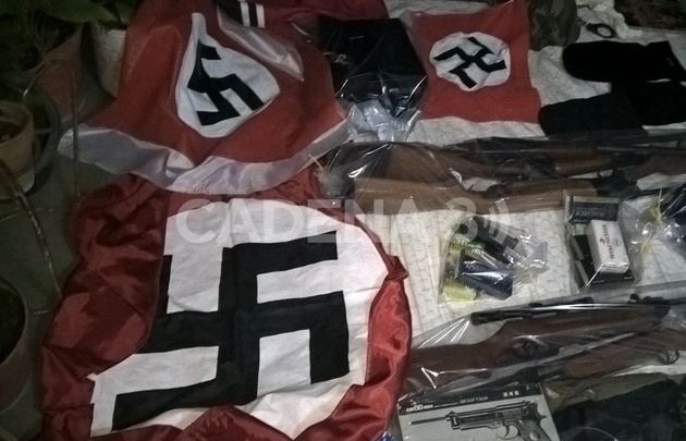 El armamento y el material nazi secuestrado.