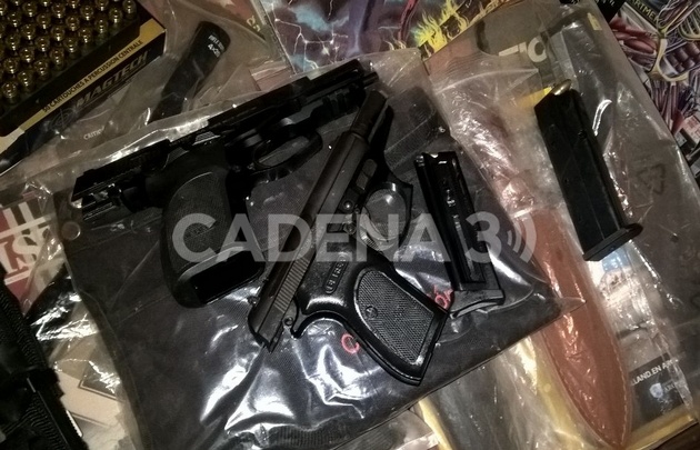 Parte del importante armamento secuestrado.