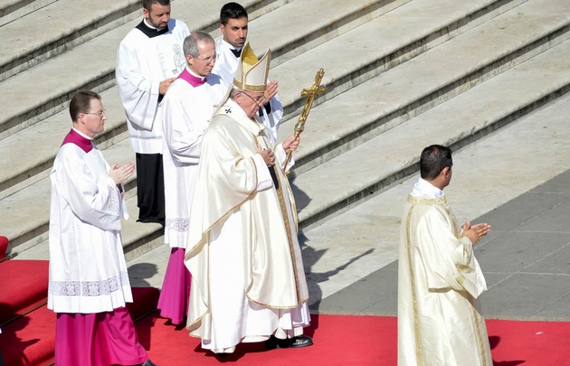 Francisco encabezó la misa de canonización del Cura Brochero