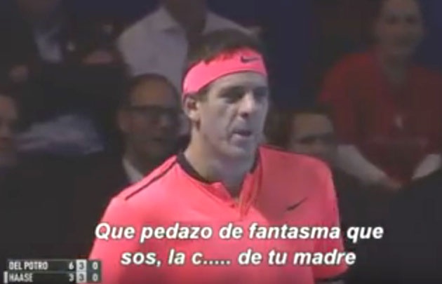 Del Potro insulta a Haase