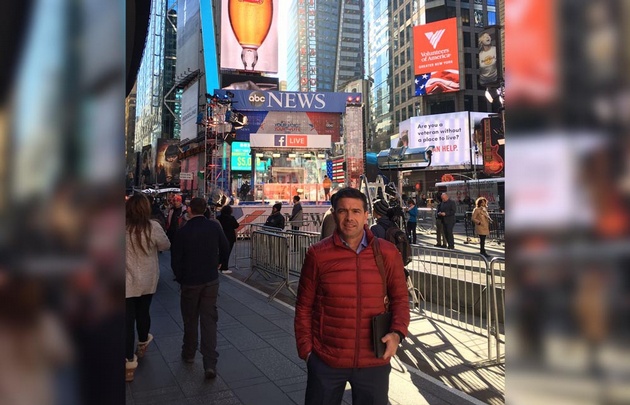Pablo Rossi en Nueva York.