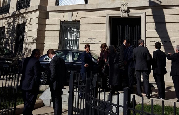 El vicegobernador de Córdoba, Martín Llaryora, en Washington.