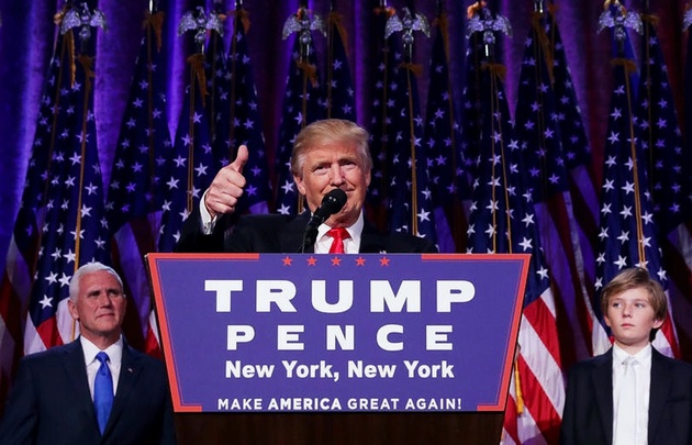 Donald Trump agradeció a sus votantes la victoria.