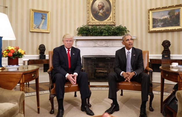 Barack Obama recibió a Donald Trump en el Salón Oval.