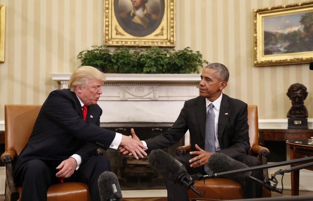 Barack Obama recibió a Donald Trump en el Salón Oval.