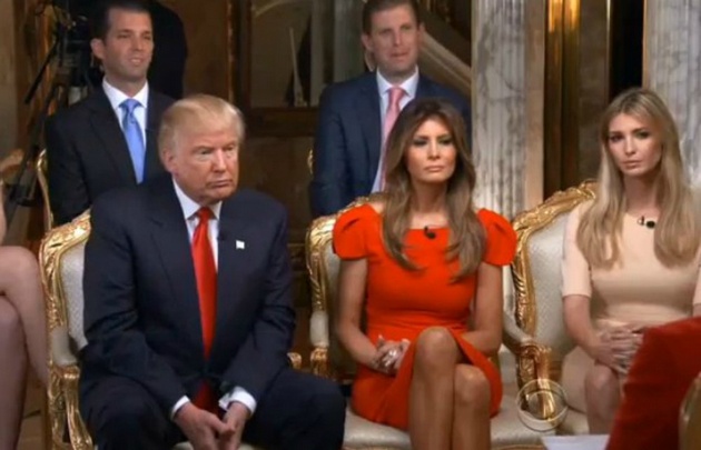 Trump se rodeó de su familia en su primera entrevista desde que fue electo.