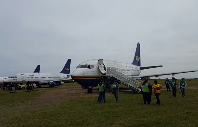Simulacro de accidente en el Aeropuerto Córdoba.