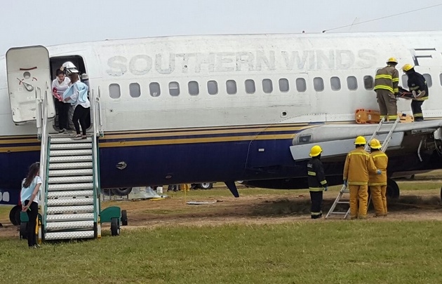 Simulacro de accidente en el Aeropuerto Córdoba.