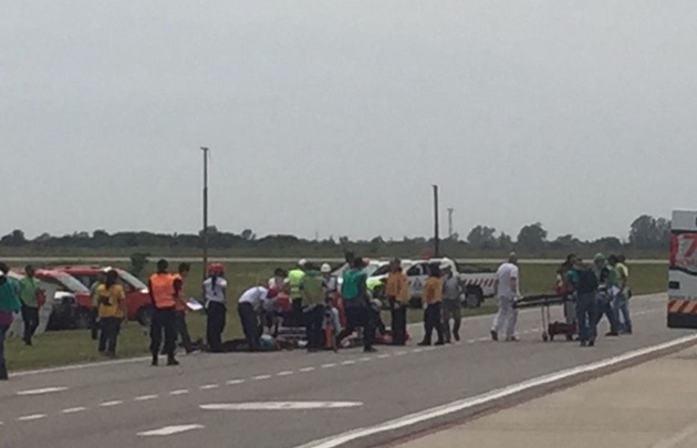 Simulacro de accidente en el Aeropuerto Córdoba.