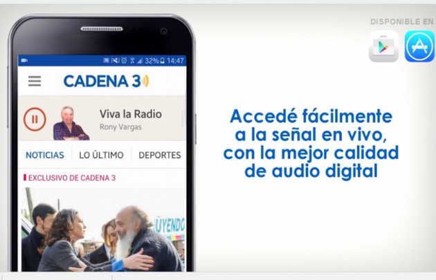 Cadena 3 actualizó su APP.
