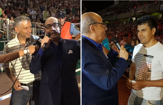 José Montoya y Ager Montes, los flamantes ganadores de los vehículos. 