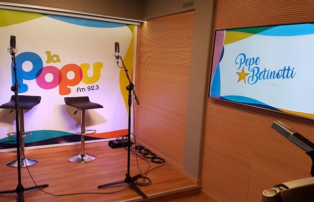 Los nuevos estudios de Radio Popular.